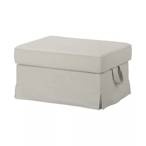 Husă pentru taburet Ektorp - Ana alb murdar