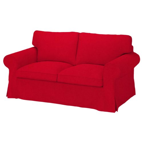 Husă canapea Ektorp extensibilă pentru 2 persoane (model mai mic)  - MV rosu