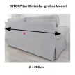Husă de canapea Ektorp extensibilă pentru 2 persoane (model mai mare) - MV bleumarin