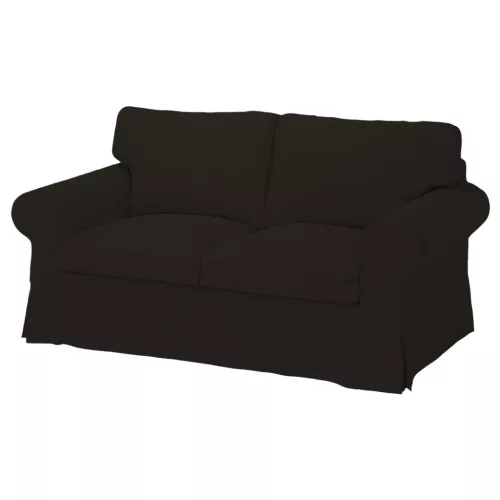 Husă de canapea Ektorp extensibilă pentru 2 persoane (model mai mare) -MV negru