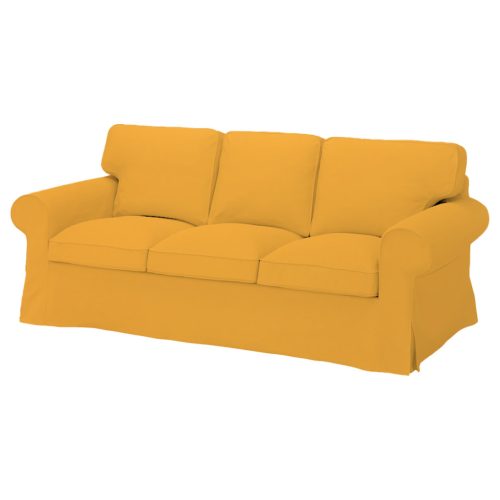 Husă de canapea Ektorp (Pixbo) extensibilă pentru 3 persoane - Ana galben