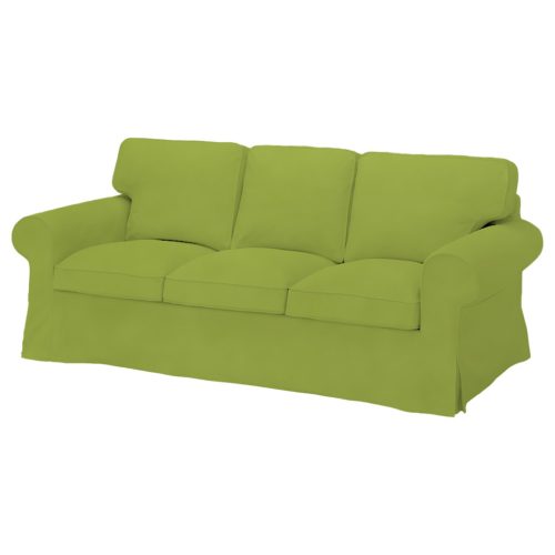 Husă de canapea Ektorp (Pixbo) extensibilă pentru 3 persoane - Ana verde