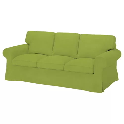 Husă de canapea Ektorp (Pixbo) extensibilă pentru 3 persoane - Ana verde