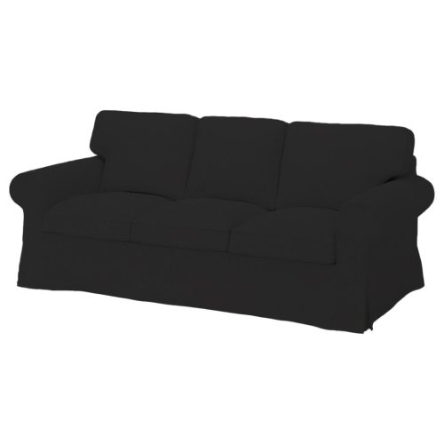 Husă de canapea Ektorp (Pixbo) extensibilă pentru 3 persoane -MV negru