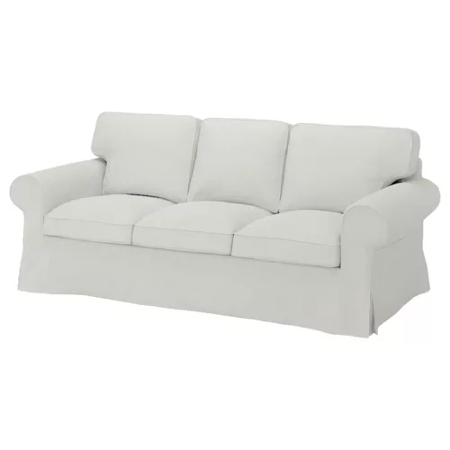 Husă de canapea IKEA Ektorp pentru 3 persoane, fixă - Ana alb murdar