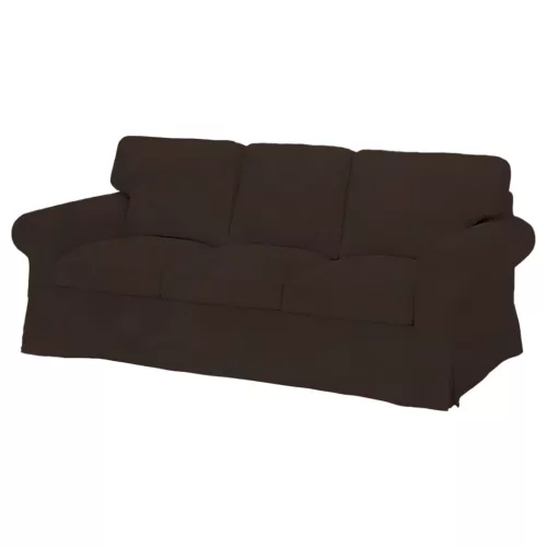 Husă de canapea IKEA Ektorp pentru 3 persoane, fixă - Ana maro inchis