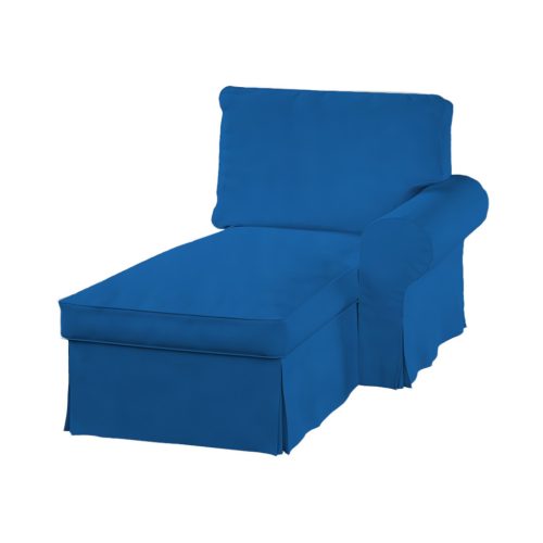 Husă pentru fotoliu șezlong Ektorp (cu cotieră pe dreapta)  - MV bleumarin