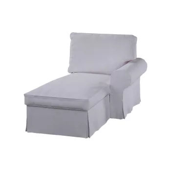   Husă pentru fotoliu șezlong Ektorp (cu cotieră pe dreapta)  - Ana gri deschis