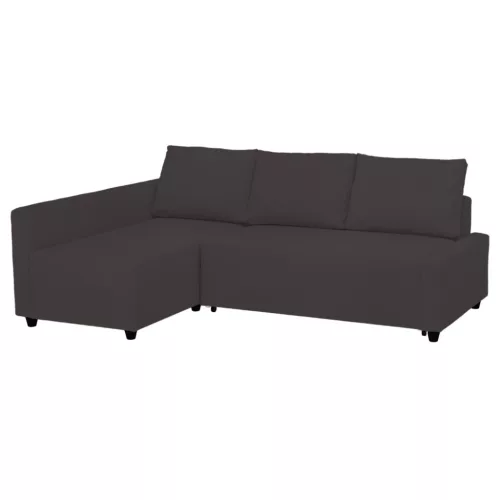 Husă de canapea Friheten - stânga - Ana gri inchis