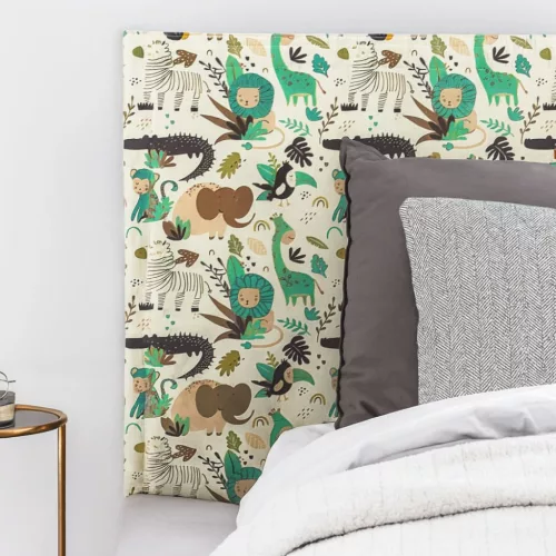 Panou textil tapițat pentru perete - model safari