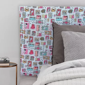 Panou textil tapițat pentru perete - model pisici