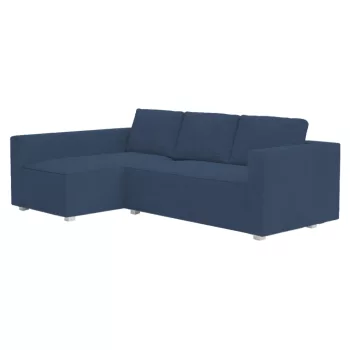   Husă de canapea Manstad cu lada de depozitare pe partea stângă  - Ana albastru denim