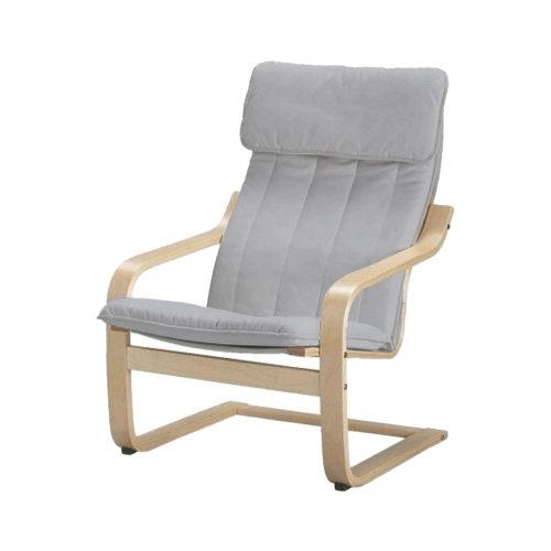 Husă fotoliu Poäng (normală) - Ana gri deschis