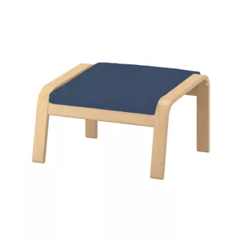 Husă pentru taburet IKEA Poang - Ana albastru denim