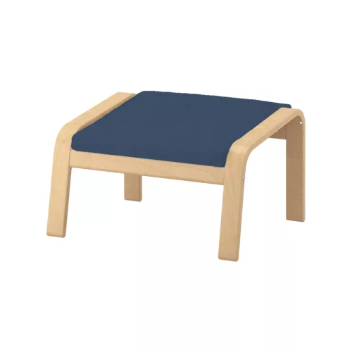 Husă pentru taburet IKEA Poang - Ana albastru denim