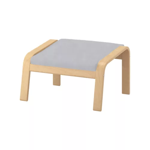 Husă pentru taburet IKEA Poang - Ana gri deschis