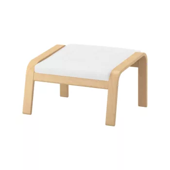 Husă pentru taburet IKEA Poang - MV alb