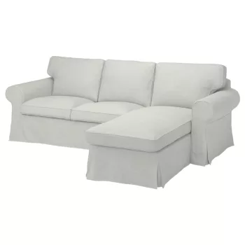 Husă de canapea IKEA Ektorp pentru 3 persoane cu șezlong pe dreapta